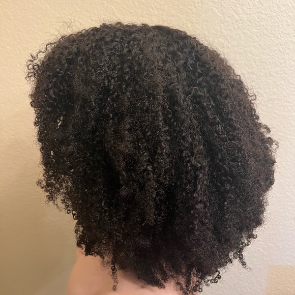 ARUKIHAIR Afro Kinky Curly Wig Bang 200Density Virgin Brazilian Human Hair 22 in - Picture 8 of 13